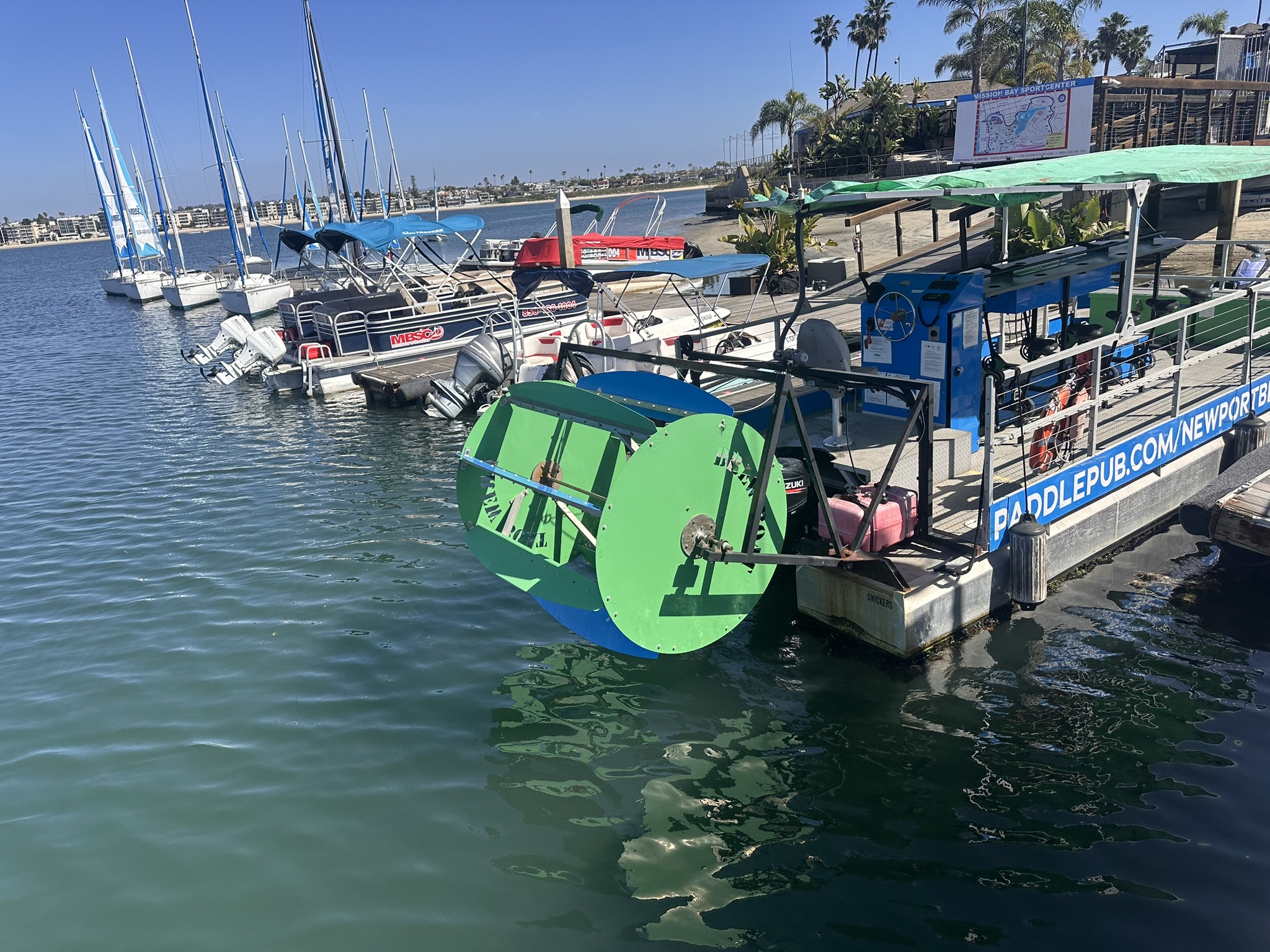 Paddle Pub vessel stern view